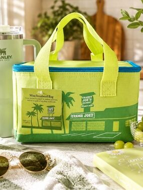 Trader Joe’s Lime Green Mini Insulated Bag NWT Viral Summer Tote 2026